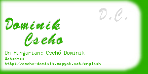 dominik cseho business card