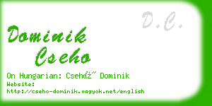 dominik cseho business card